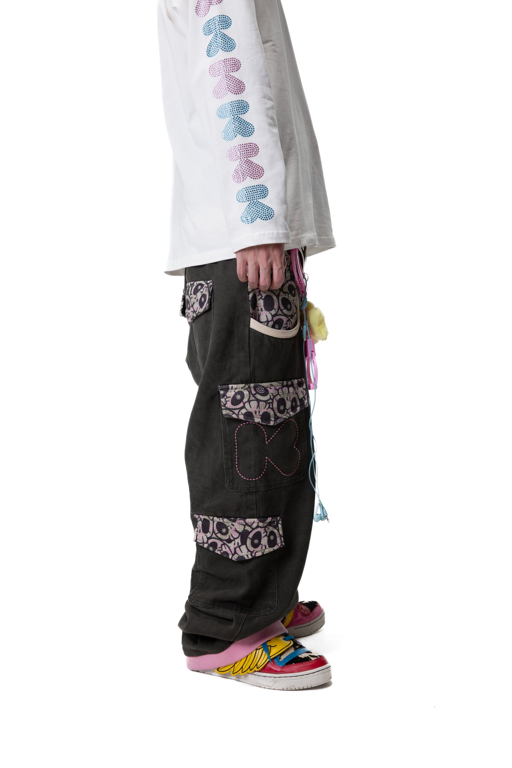 Skull camo cargo pants