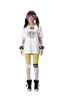 Skull Piiki t-shirt—Glow in the dark