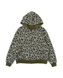 Skull Camo Reversible Zip Hoodie