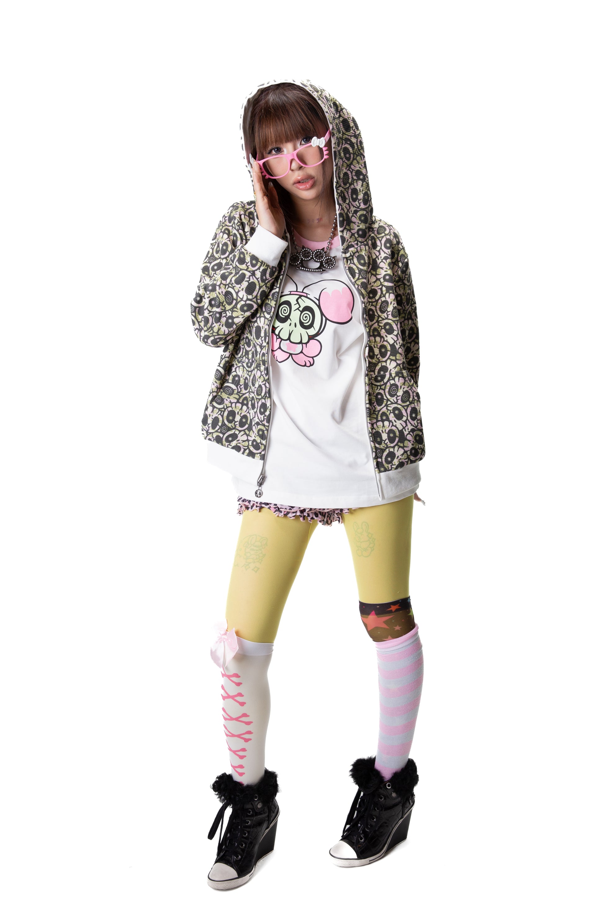 Skull Camo Reversible Zip Hoodie