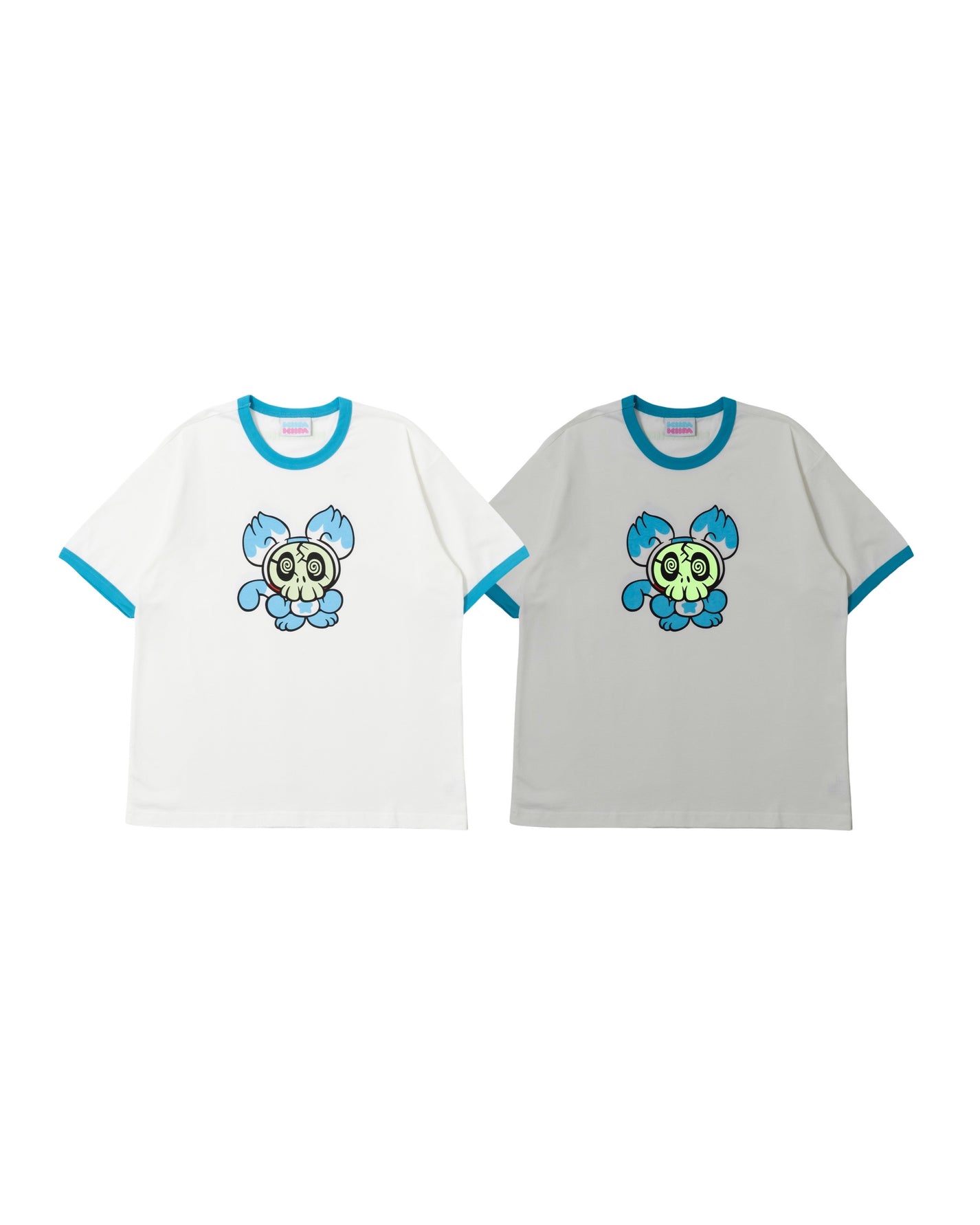 Skull Biiki t-shirt—Glow in the dark